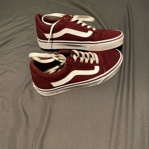 Burgundy/Dark Red Vans